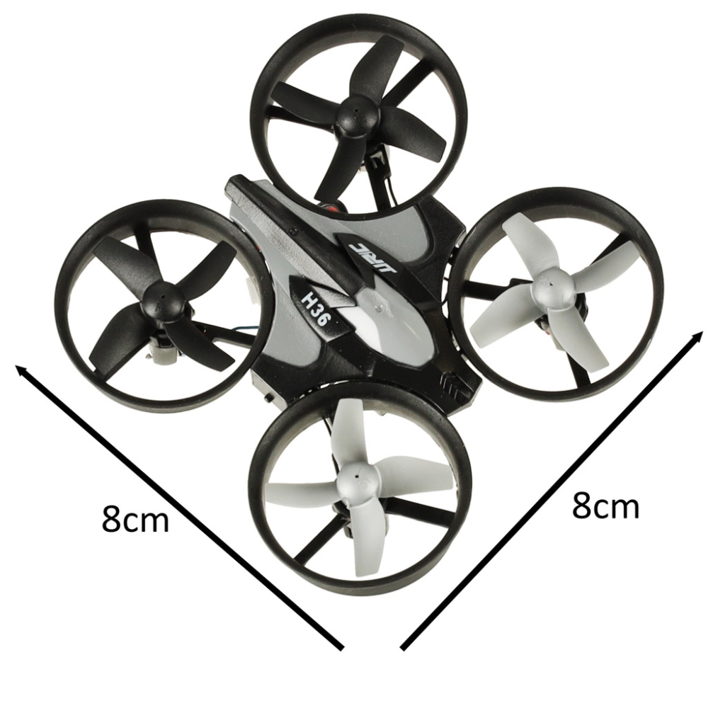 RC dronas JJRC H36 mini 2.4GHz 4CH 6 ašių juodas-Žaislai, Auto ir transporto žaislai, Dronai-e-vaikas