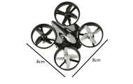 RC dronas JJRC H36 mini 2.4GHz 4CH 6 ašių juodas-Žaislai, Auto ir transporto žaislai, Dronai-e-vaikas