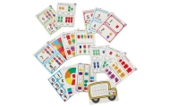 Meškiukai, mokantys skaičiuoti montessori 44el.
