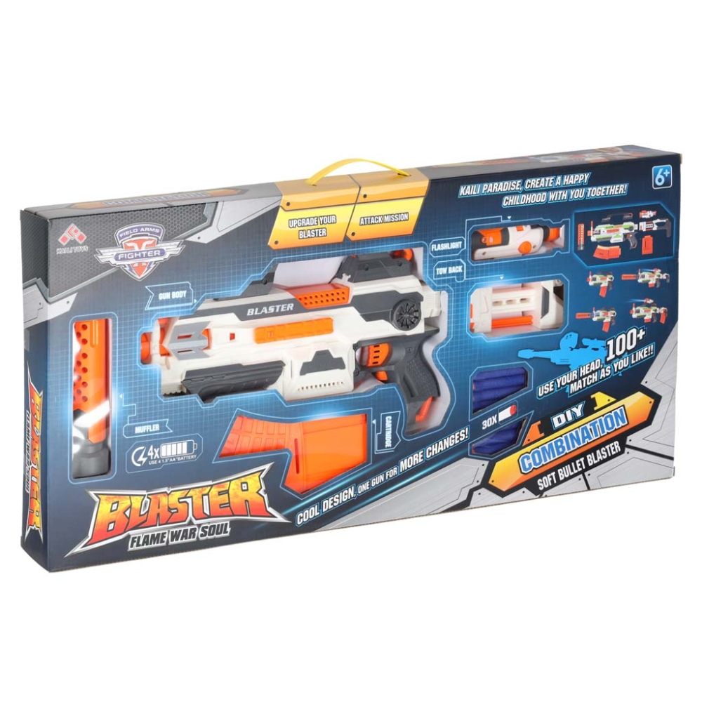 Modulinis šautuvas Fantastic Blaster 4-in-1 30 šovinių-Žaislai, Žaisliniai ginklai ir šoviniai, Žaisliniai ginklai-e-vaikas