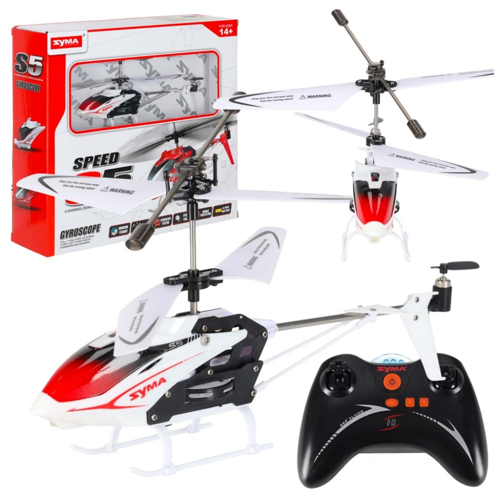 RC sraigtasparnis SYMA S5 3CH baltas-Žaislai, Auto ir transporto žaislai, Lėktuvai-e-vaikas