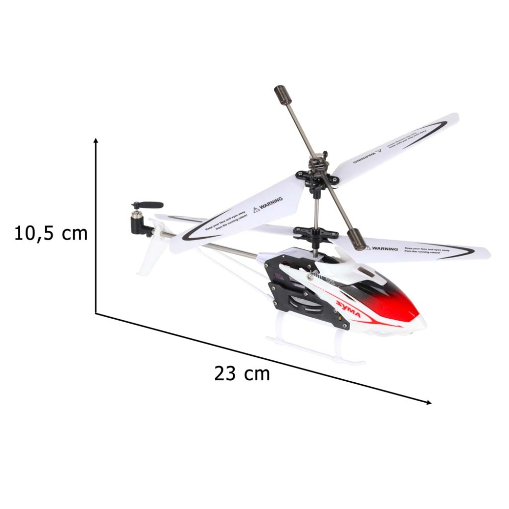 RC sraigtasparnis SYMA S5 3CH baltas-Žaislai, Auto ir transporto žaislai, Lėktuvai-e-vaikas