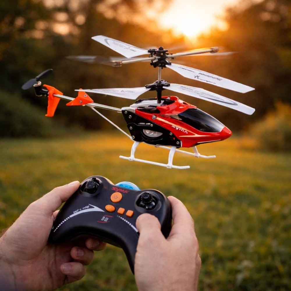 SYMA S5 RC sraigtasparnis 3CH raudonas-Žaislai, Auto ir transporto žaislai, Lėktuvai-e-vaikas