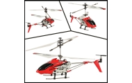 SYMA S107H RC sraigtasparnis 2.4GHz RTF raudonos spalvos