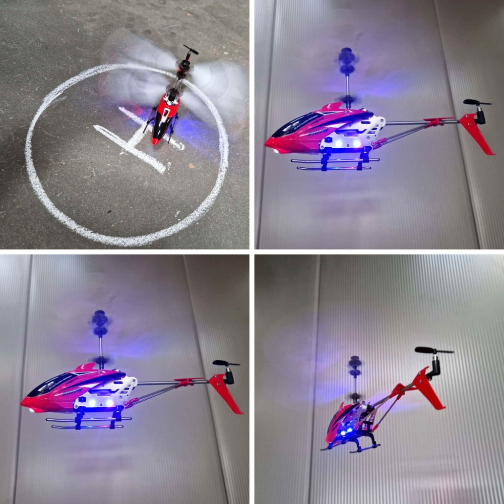SYMA S107H RC sraigtasparnis 2.4GHz RTF raudonos spalvos