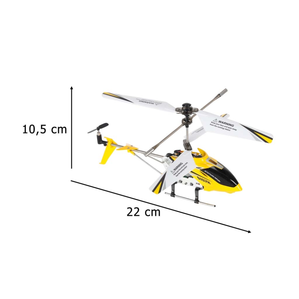 RC sraigtasparnis SYMA S107H 2.4GHz RTF geltonos spalvos-Žaislai, Auto ir transporto žaislai, Lėktuvai-e-vaikas