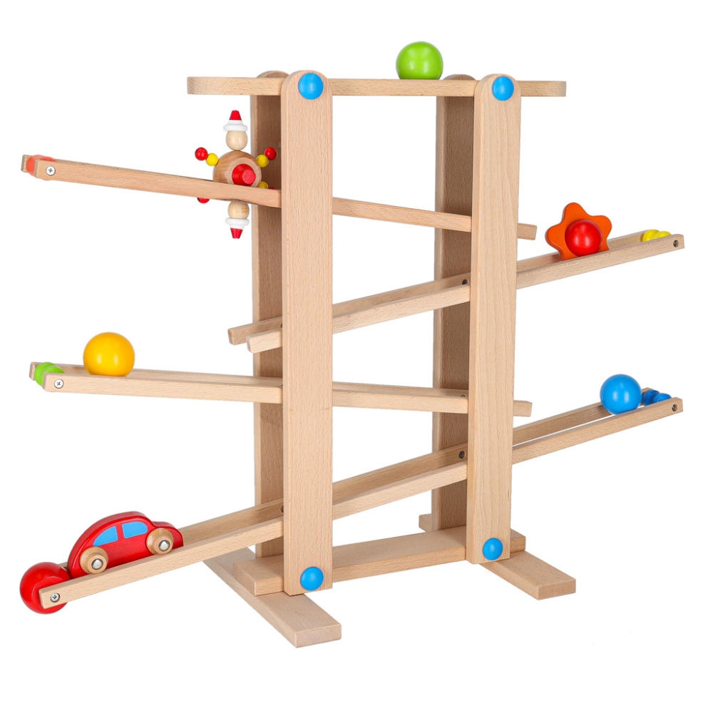 Medinis Montessori kamuoliukų takas XXL-Žaislai, Kūdikiams, Žaislai mažyliams (iki 4 m.