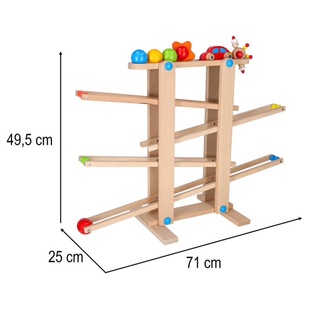 Medinis Montessori kamuoliukų takas XXL-Žaislai, Kūdikiams, Žaislai mažyliams (iki 4 m.