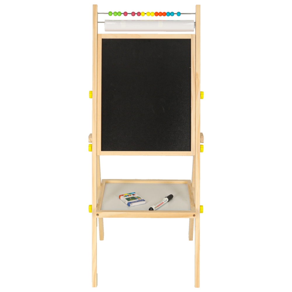 Magnetinė kreidinė lenta su popieriumi ir abaku 90 cm-Žaislai, Lavinamieji žaislai, Molbertai, piešimo lentos-e-vaikas
