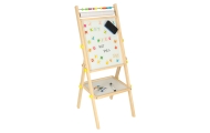 Magnetinė kreidinė lenta su popieriumi ir abaku 90 cm-Žaislai, Lavinamieji žaislai, Molbertai, piešimo lentos-e-vaikas