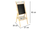 Magnetinė kreidinė lenta su popieriumi ir abaku 90 cm-Žaislai, Lavinamieji žaislai, Molbertai, piešimo lentos-e-vaikas