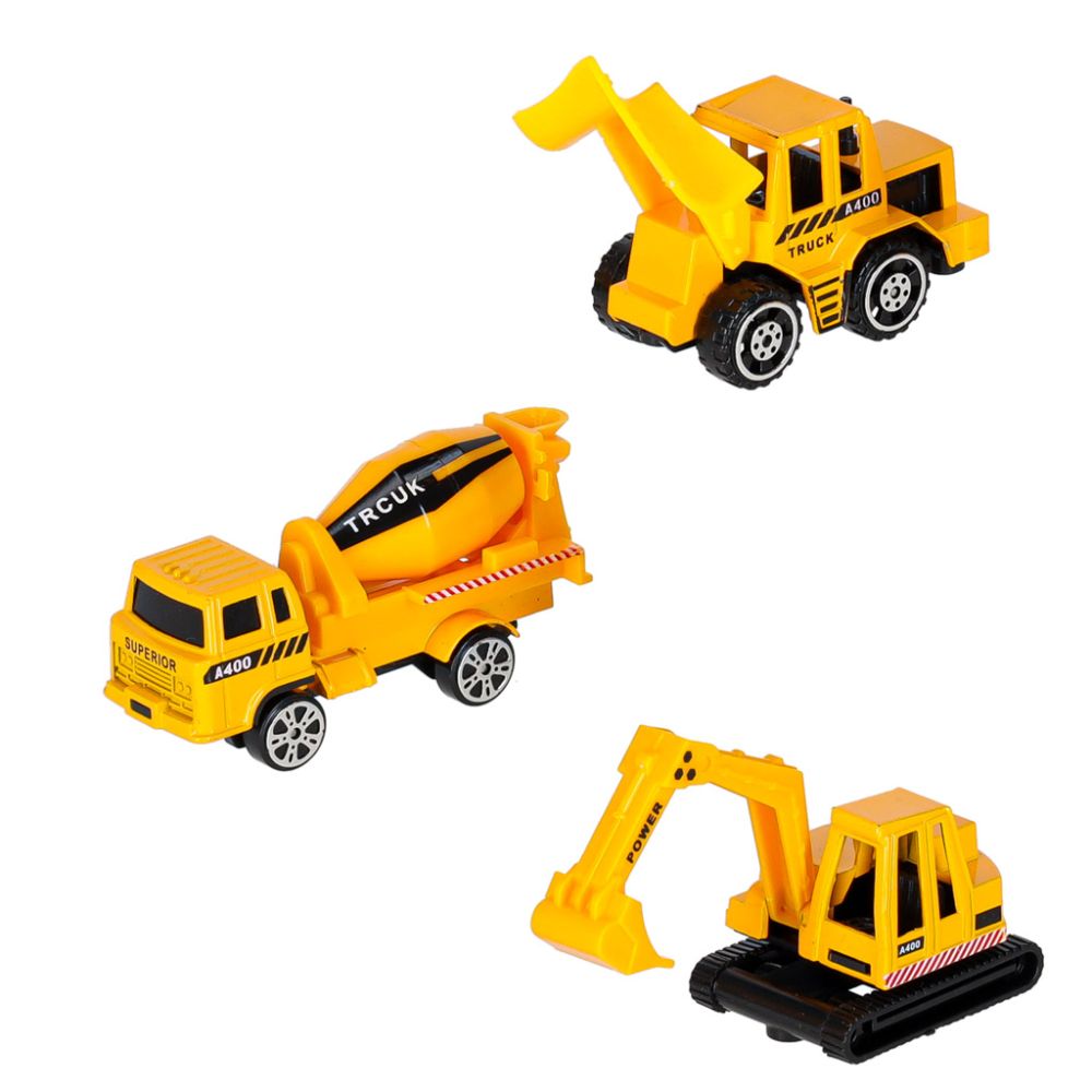 Transporterio orlaivis + 3 statybinės transporto priemonės-Žaislai, Auto ir transporto žaislai, Lėktuvai-e-vaikas