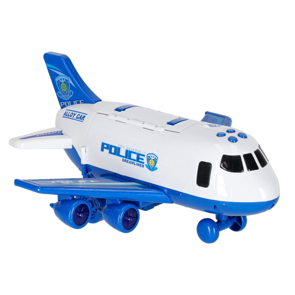 Transporterio lėktuvas + 3 policijos automobiliai