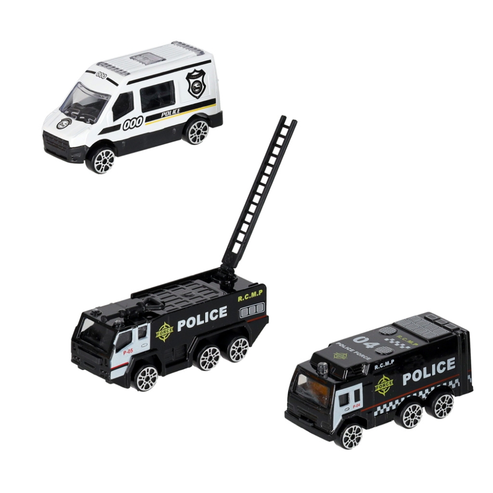 Transporterio lėktuvas + 3 policijos automobiliai