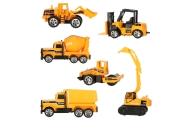 Statybinių mašinų automobilių rinkinys iš 6 dalių