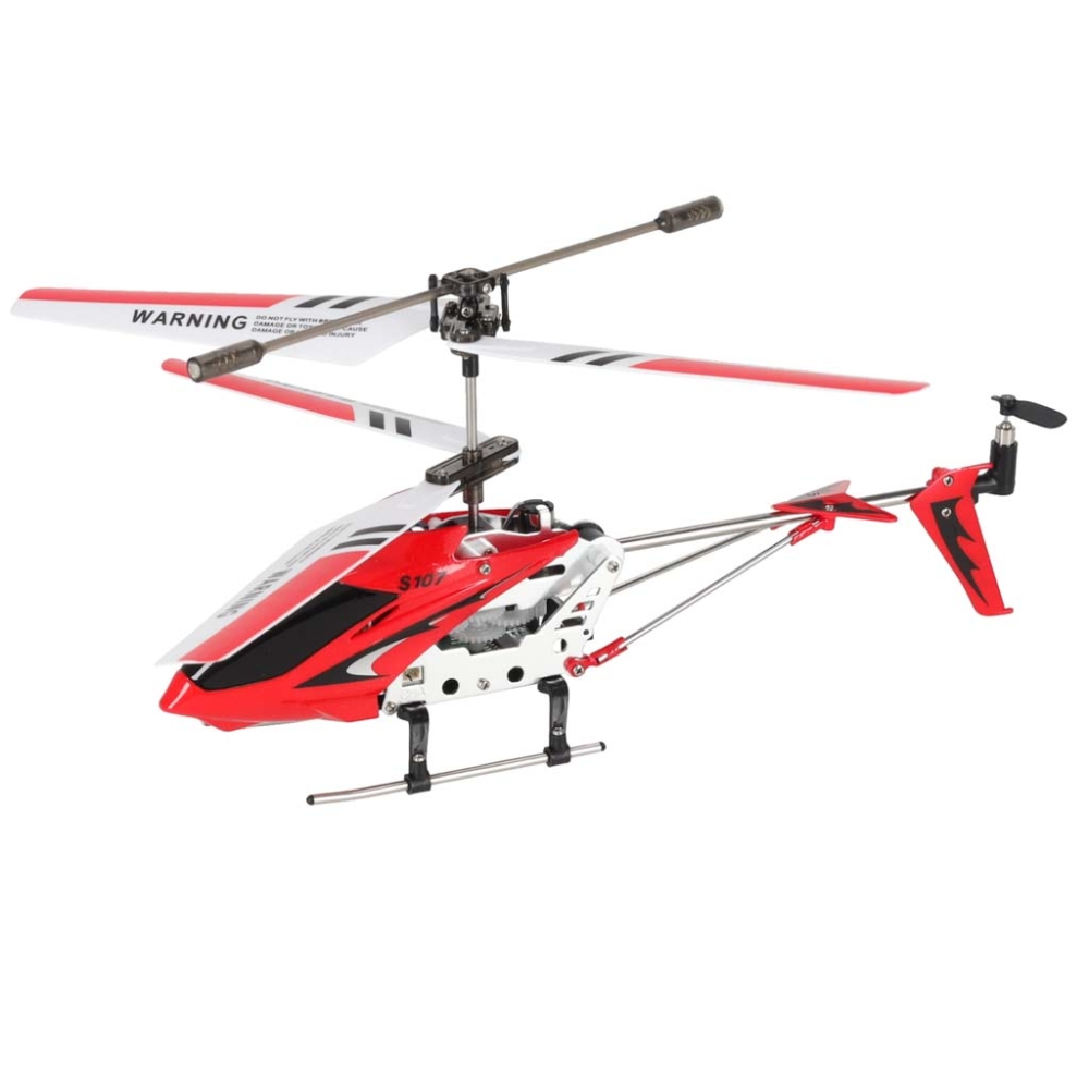 RC sraigtasparnis SYMA S107G raudonas-Žaislai, Auto ir transporto žaislai, Lėktuvai-e-vaikas