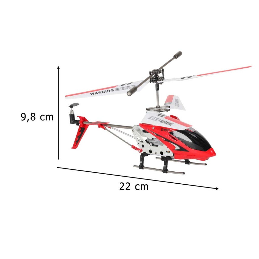 RC sraigtasparnis SYMA S107G raudonas-Žaislai, Auto ir transporto žaislai, Lėktuvai-e-vaikas