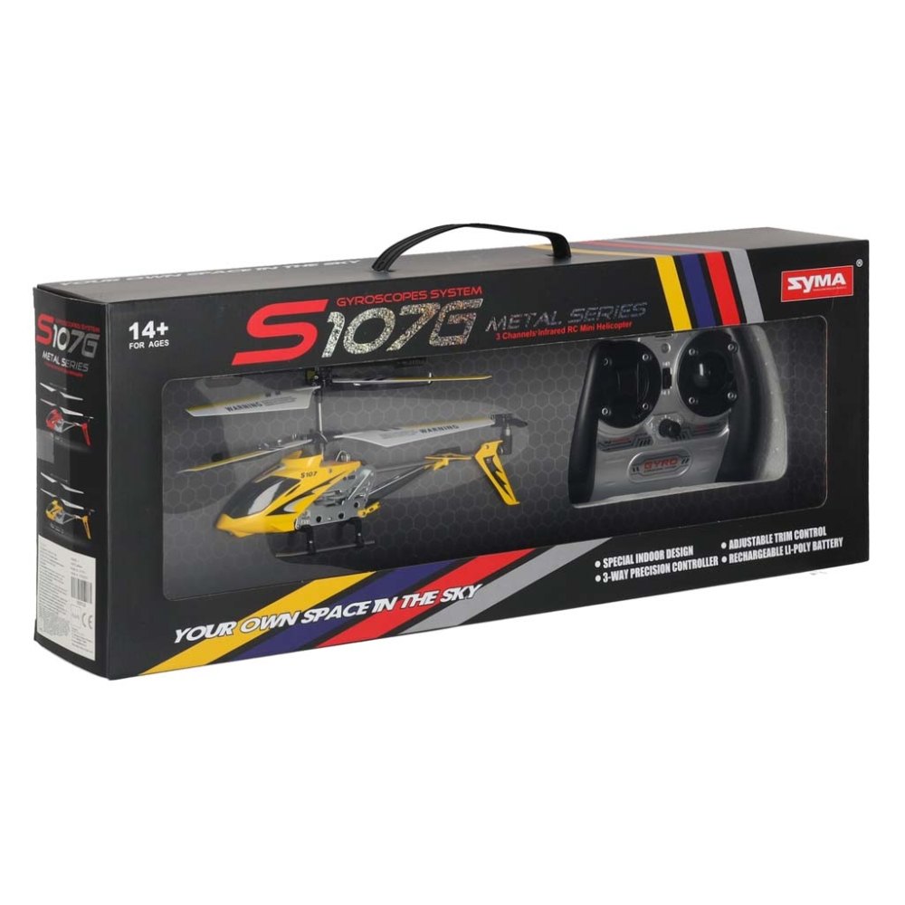 RC sraigtasparnis SYMA S107G geltonos spalvos-Žaislai, Auto ir transporto žaislai, Lėktuvai-e-vaikas