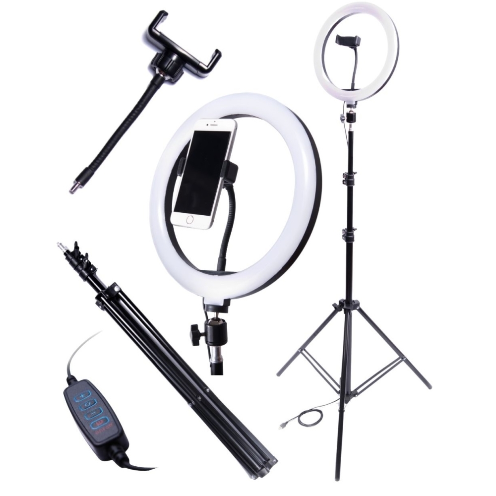 Selfie makiažo lempa 60W RING LED-Namai, laisvalaikis, turizmas, Namų apyvokos prekės, Sveikata, grožis, higiena-e-vaikas