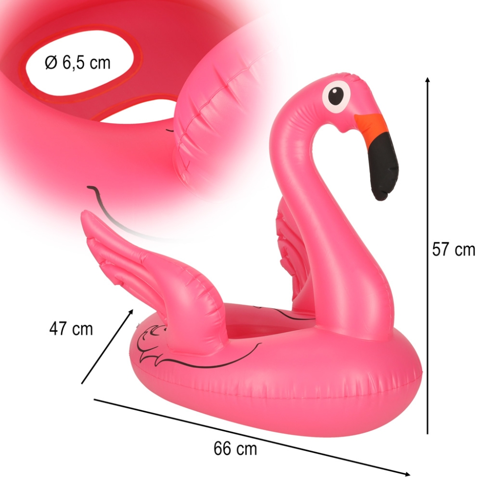 Pripučiamas vaikiškas pontono ratas flamingo