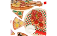 Medinis žaidimų rinkinys "Pizza" su priedais