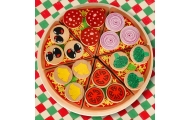 Medinis žaidimų rinkinys "Pizza" su priedais