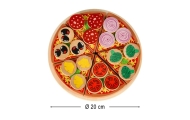 Medinis žaidimų rinkinys "Pizza" su priedais