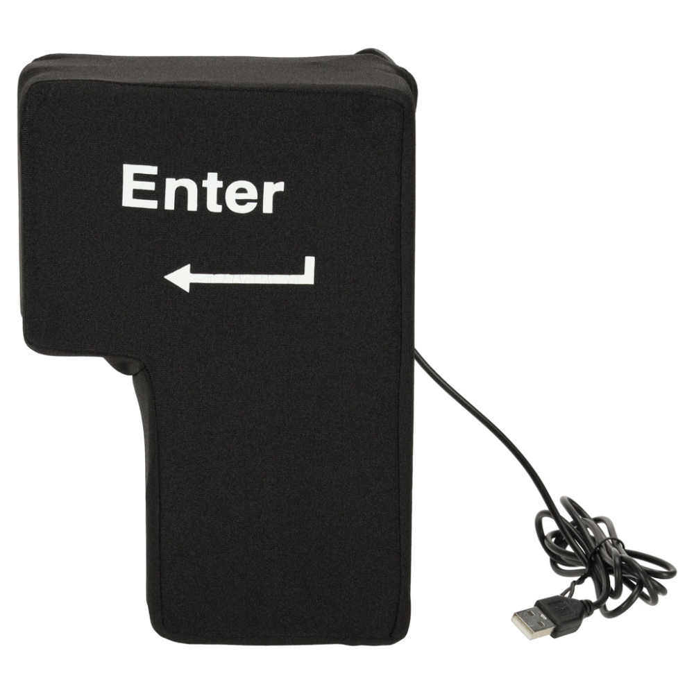 Didelė antistresinė USB pagalvėlė - ENTER klavišas-Namai, laisvalaikis, turizmas, Namų apyvokos prekės-e-vaikas