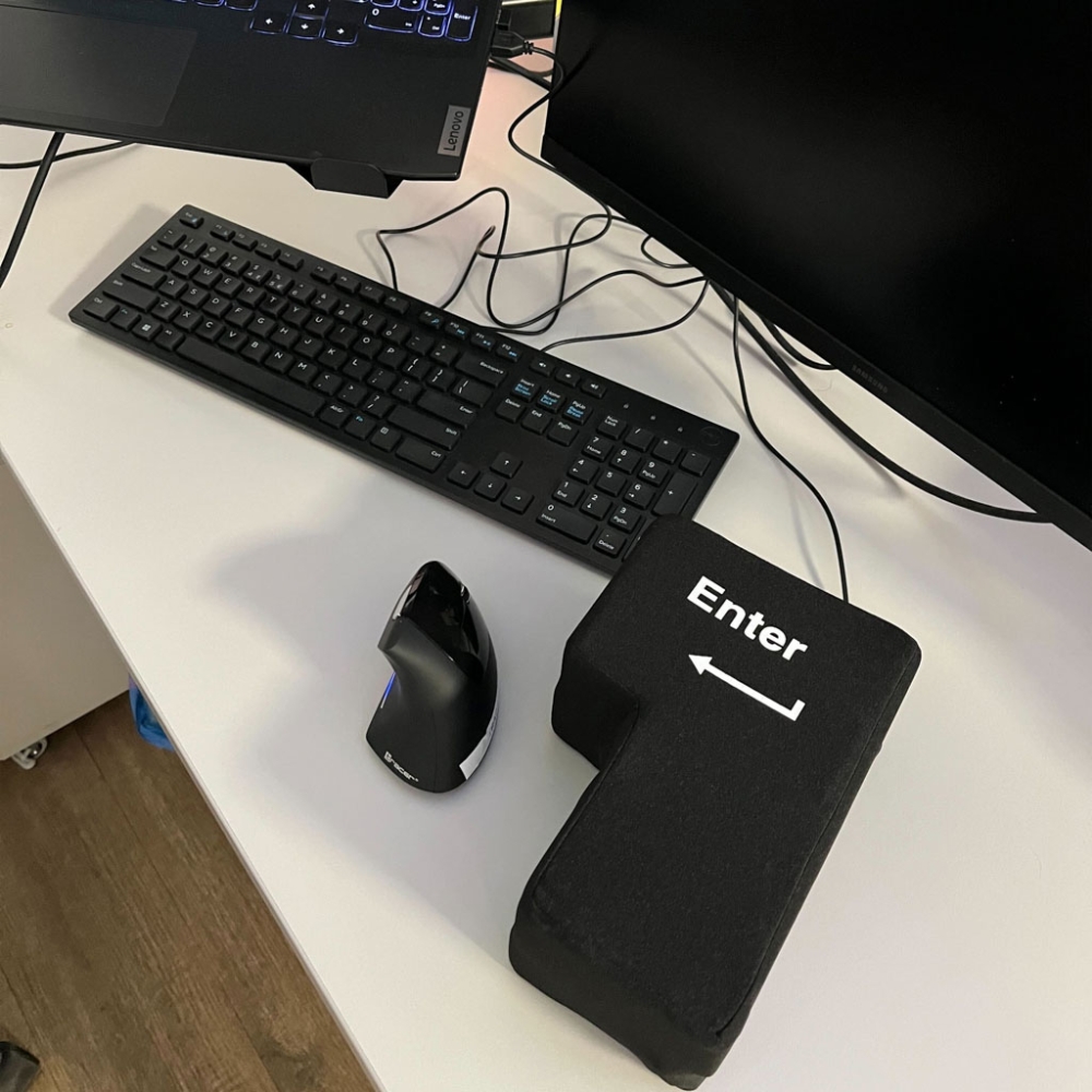 Didelė antistresinė USB pagalvėlė - ENTER klavišas-Namai, laisvalaikis, turizmas, Namų apyvokos prekės-e-vaikas
