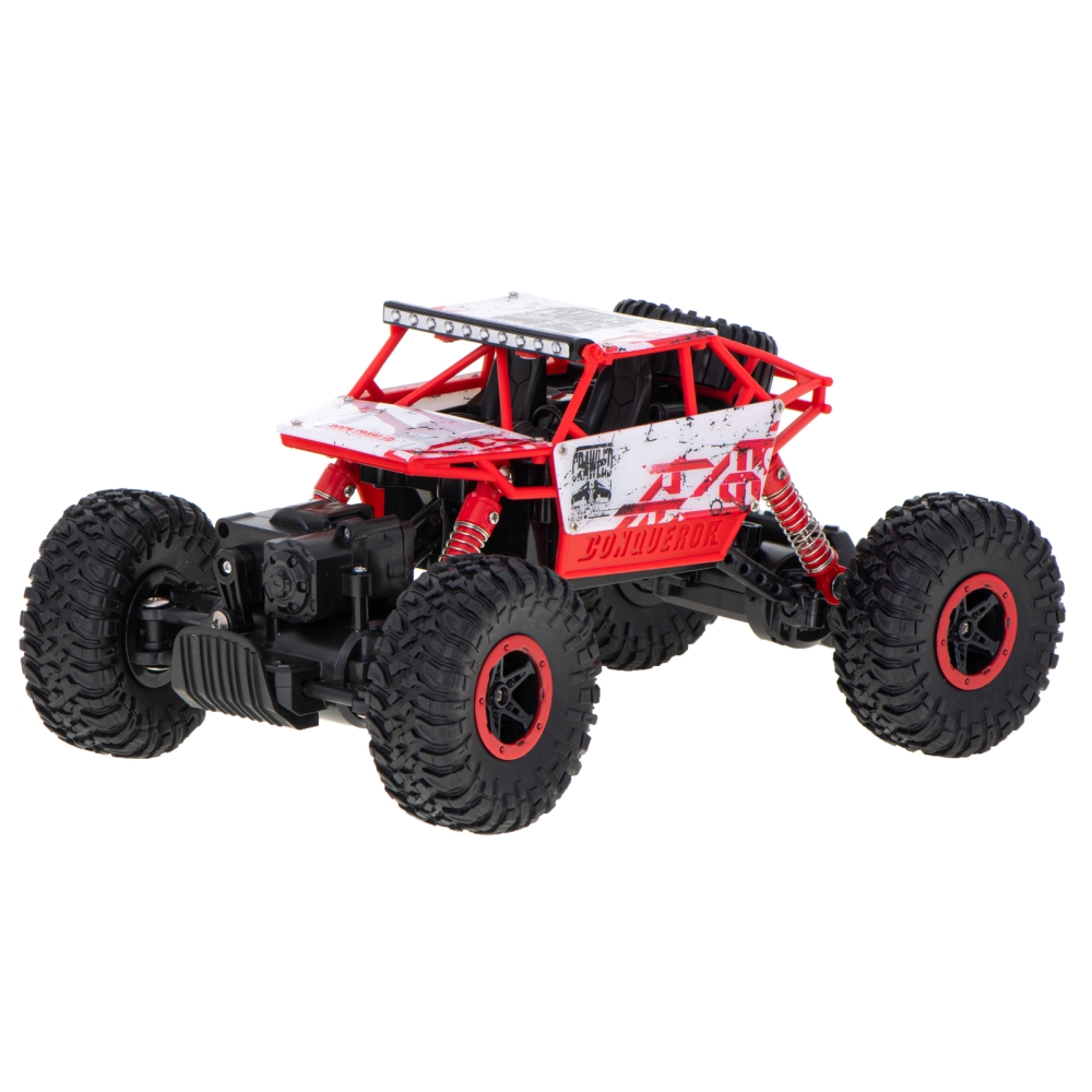RC automobilis Rock Crawler HB 2.4GHz 1:18 raudonas-Žaislai, Auto ir transporto žaislai, Valdomos radijo bangomis-e-vaikas