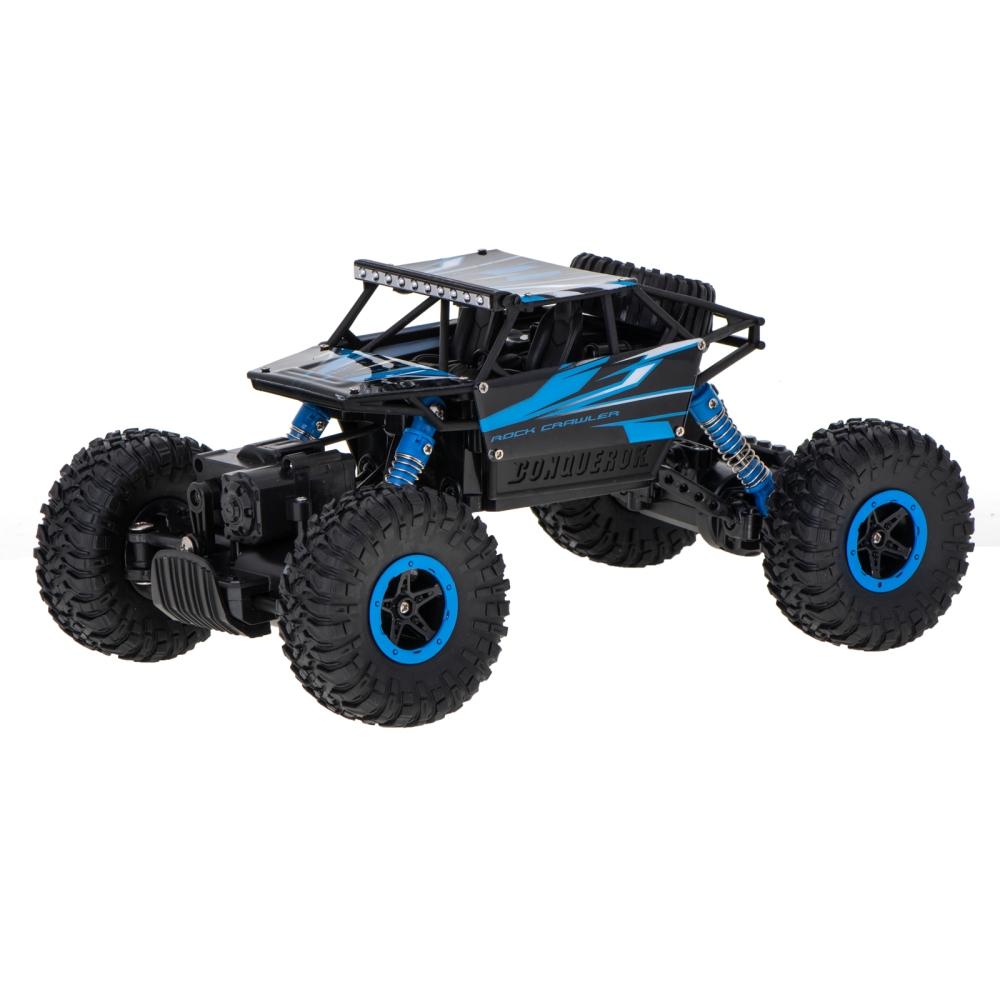 RC automobilis Rock Crawler HB 2.4GHz 1:18 mėlynas-Žaislai, Auto ir transporto žaislai, Valdomos radijo bangomis-e-vaikas