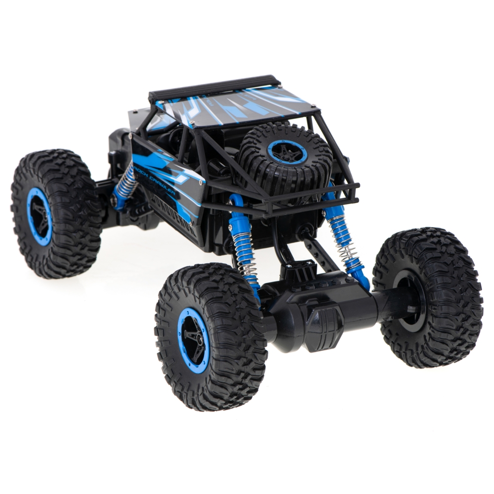 RC automobilis Rock Crawler HB 2.4GHz 1:18 mėlynas-Žaislai, Auto ir transporto žaislai, Valdomos radijo bangomis-e-vaikas