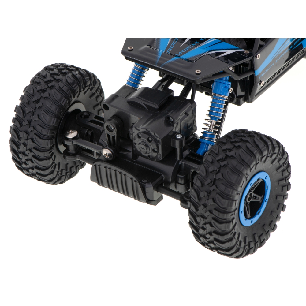 RC automobilis Rock Crawler HB 2.4GHz 1:18 mėlynas-Žaislai, Auto ir transporto žaislai, Valdomos radijo bangomis-e-vaikas