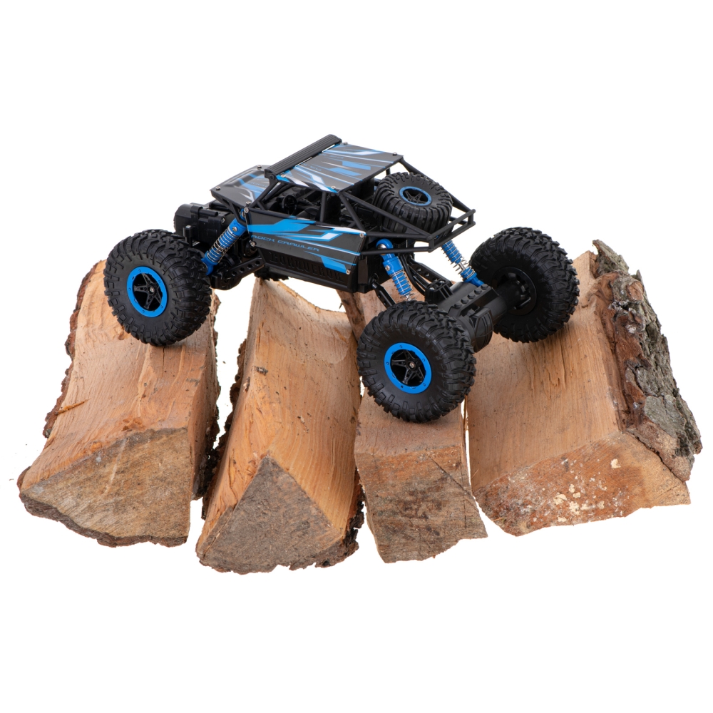 RC automobilis Rock Crawler HB 2.4GHz 1:18 mėlynas-Žaislai, Auto ir transporto žaislai, Valdomos radijo bangomis-e-vaikas