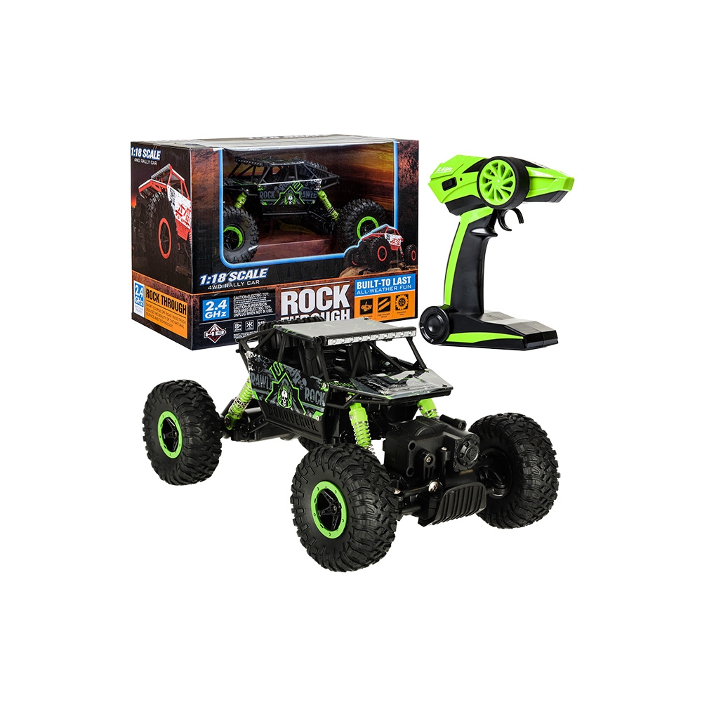 RC automobilis Rock Crawler HB 2.4GHz 1:18 žalias