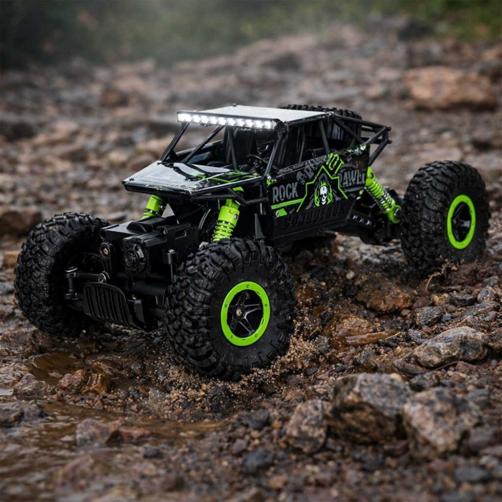 RC automobilis Rock Crawler HB 2.4GHz 1:18 žalias