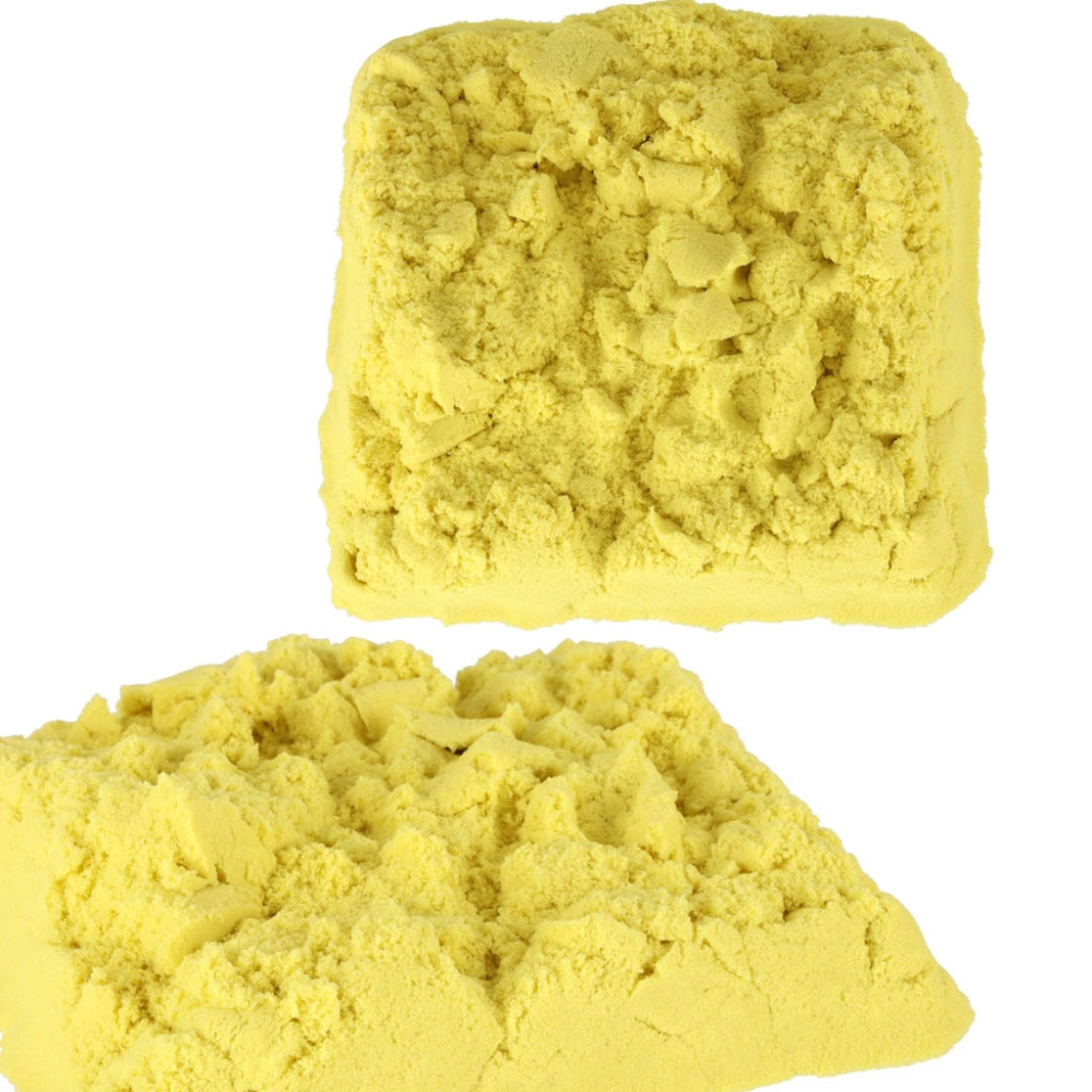 Kinetinis smėlis 1 kg maišelyje, geltonos spalvos-Žaislai, Kūrybiniai žaislai, Lipdymas-e-vaikas