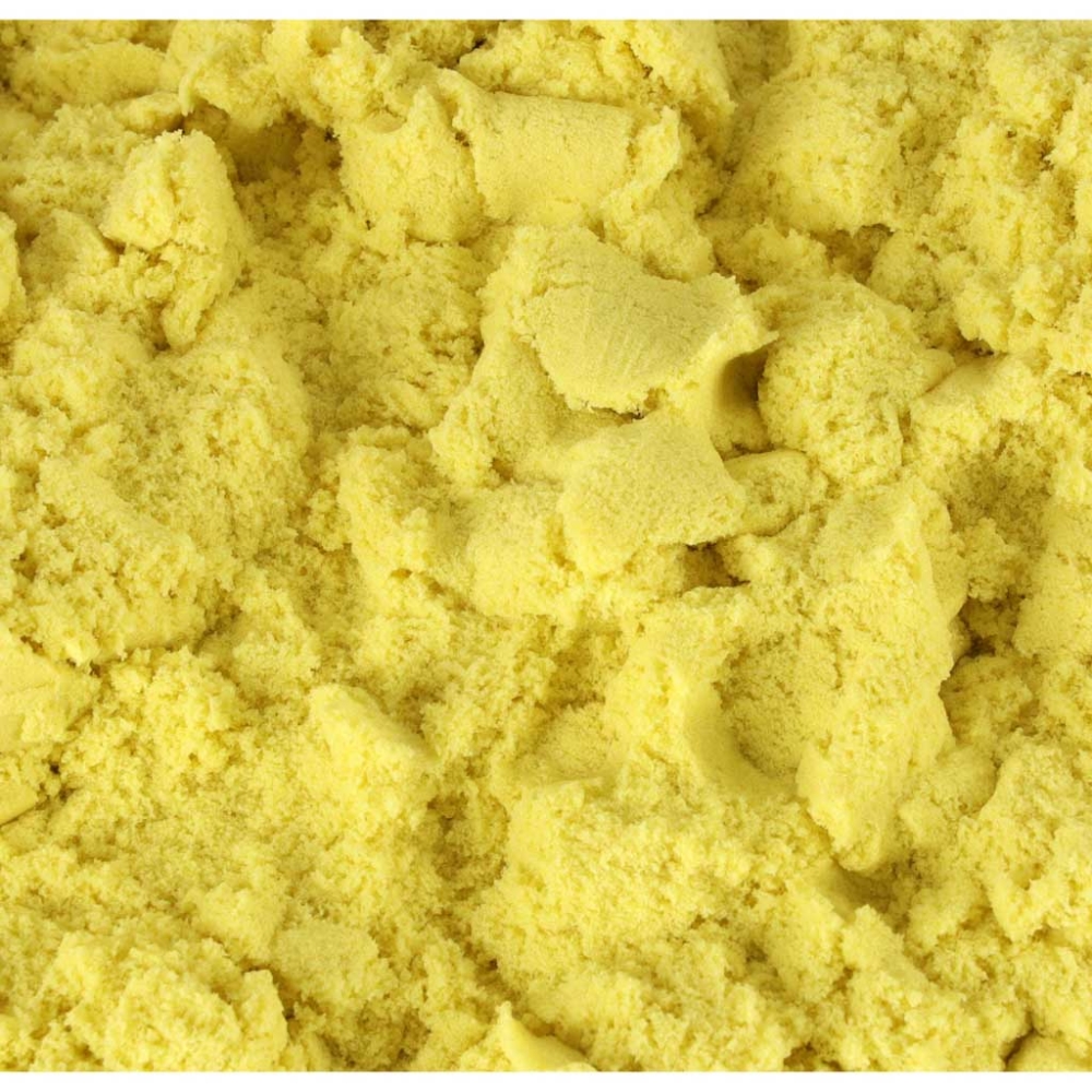 Kinetinis smėlis 1 kg maišelyje, geltonos spalvos-Žaislai, Kūrybiniai žaislai, Lipdymas-e-vaikas