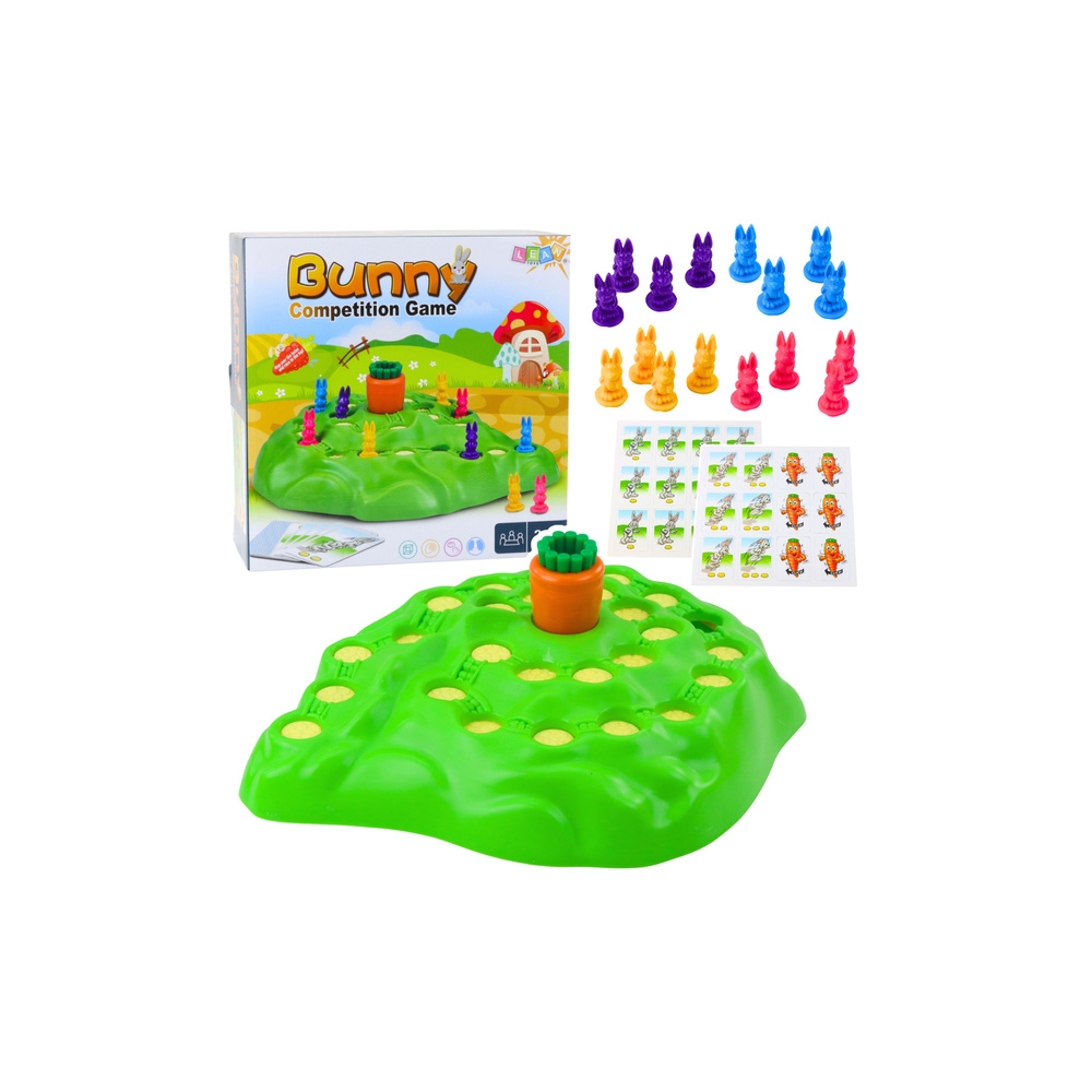 Gra Rodzinna Króliki Funny Bunny Wyścig Po Marchew Karty