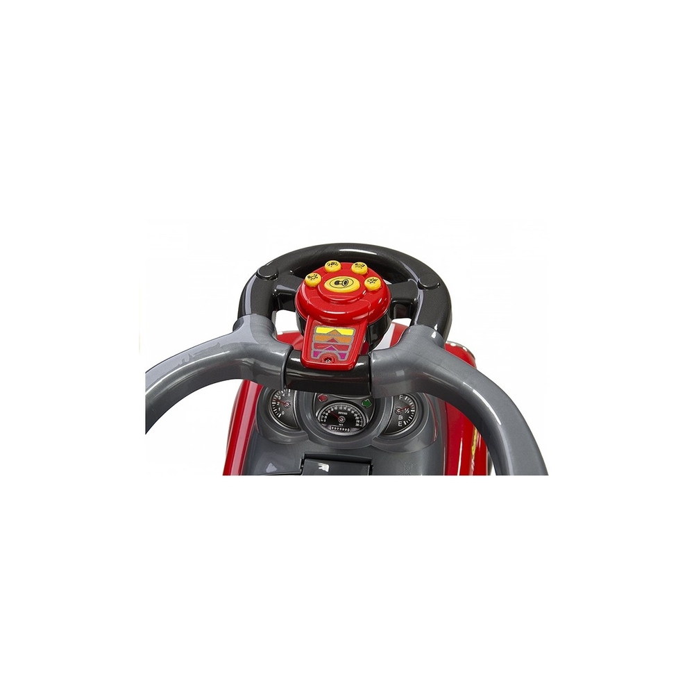 Coupe Car Manual Ride On with Parent Handle - Red