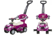 Coupe Car Manual Ride On with Parent Handle - Purple