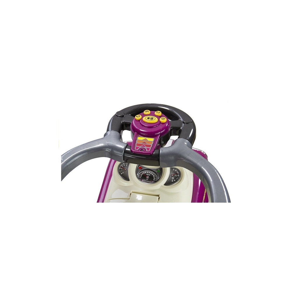 Coupe Car Manual Ride On with Parent Handle - Purple