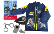 Strój Przebranie Policjanta Akcesoria Odznaka Karnawał 8 El.