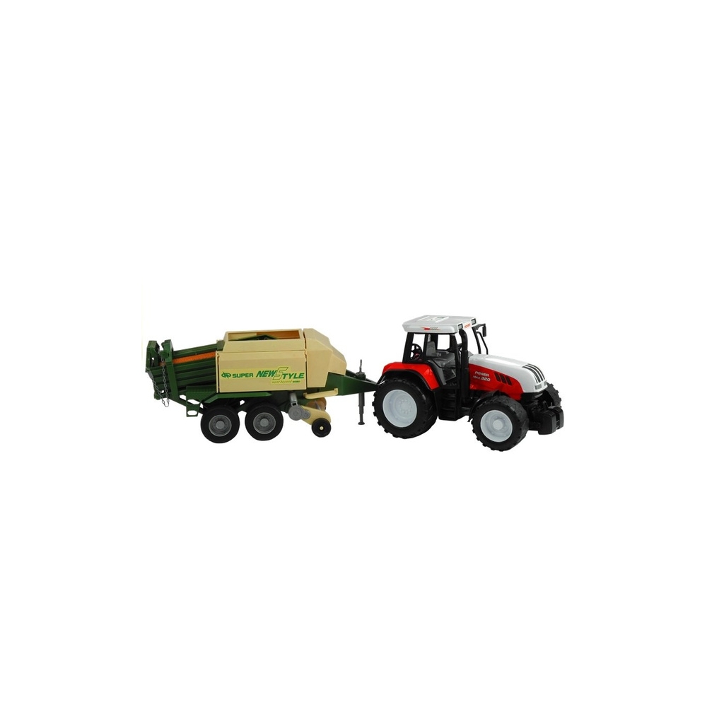 Didelis žemės ūkio traktorius su priekaba 65 cm-Žaislai, Auto ir transporto žaislai, Traktoriai-e-vaikas