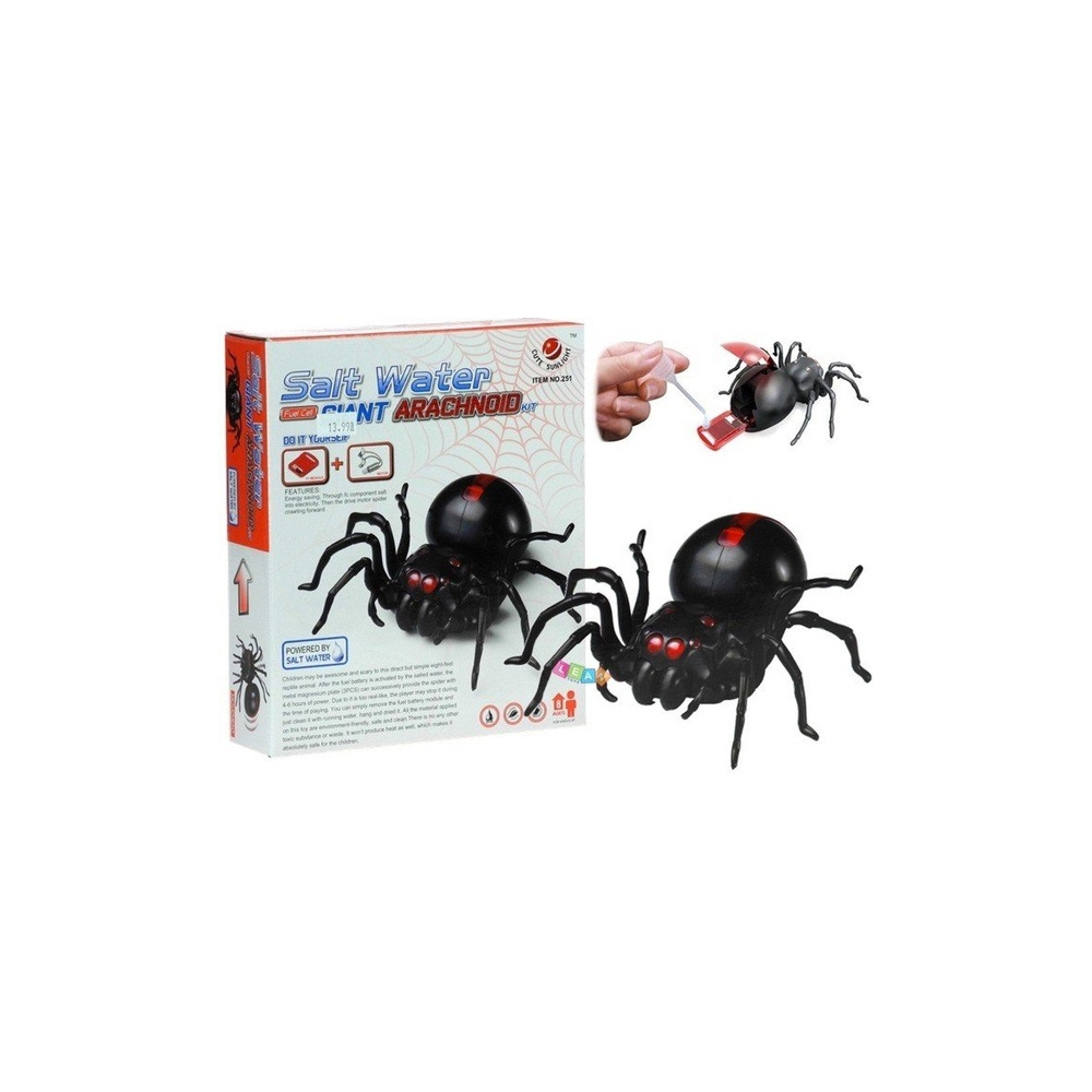 Creative Saltwater Powered Spider Kit DIY Black