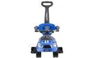 Coupe Car Manual Ride On with Parent Handle - Blue