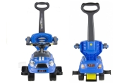 Coupe Car Manual Ride On with Parent Handle - Blue