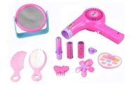 Girls Beauty Kit Hair Accessories Set Realistic Hairdryer In A Bag
