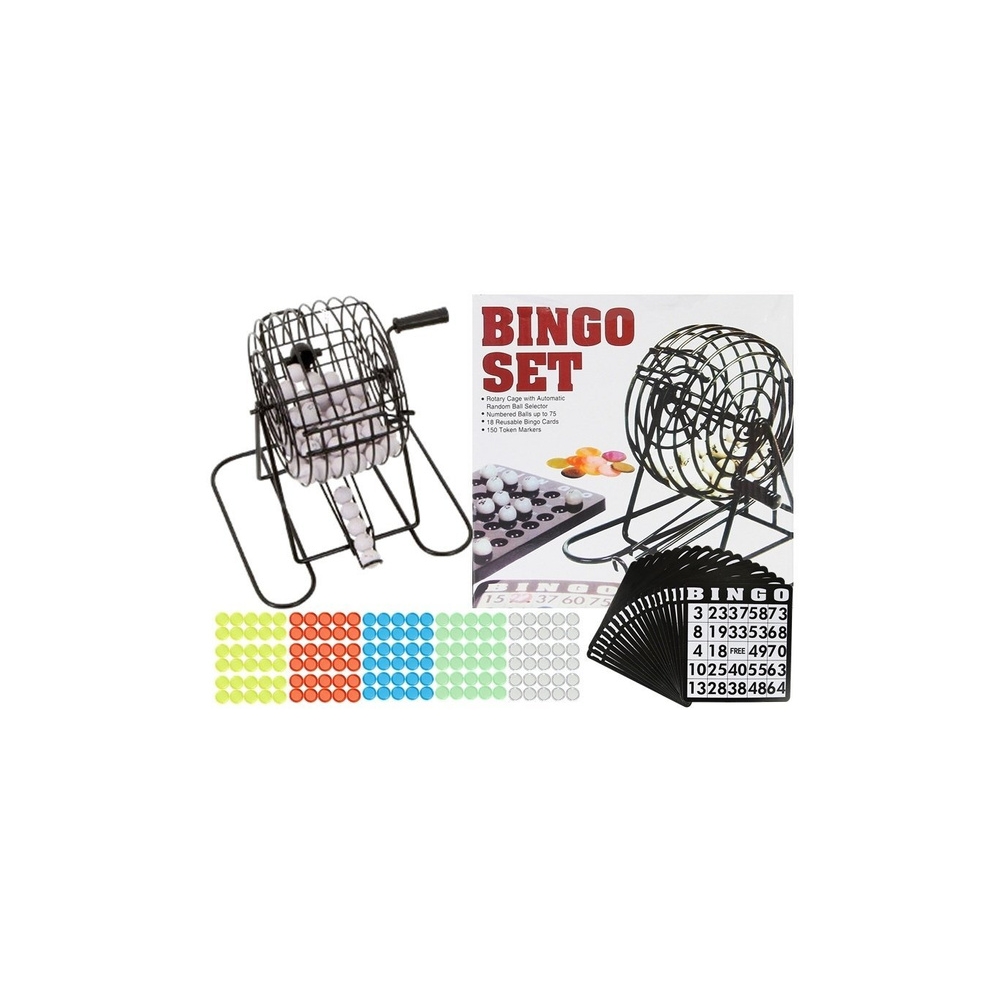 Familijna Gra Losowa Bingo Lotto Metalowe