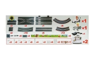 Mario Racing Track with 2 cars - 452cm